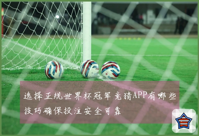 选择正规世界杯冠军竞猜APP有哪些技巧确保投注安全可靠